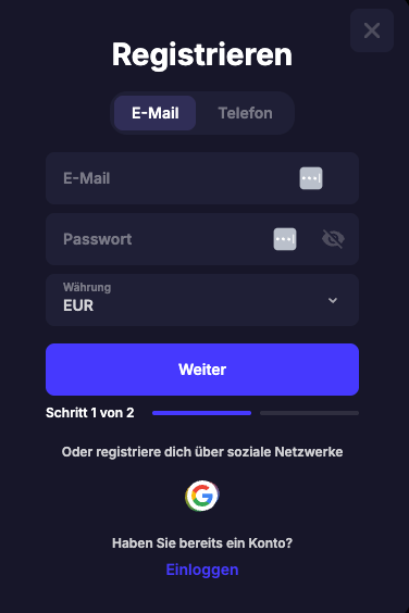 Sierra casino login — formularz logowania